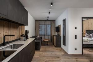 Postel nebo postele na pokoji v ubytování hager's apartments