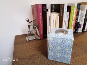 a book shelf with a bunch of books at Le Balcon des Aravis in Saint-Gervais-les-Bains