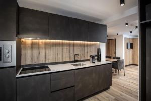 Kuchyň nebo kuchyňský kout v ubytování hager's apartments