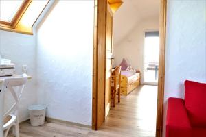 Postel nebo postele na pokoji v ubytování Landpension Pferdekoppel - B&B - Self Checkin