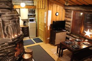 Kuchyň nebo kuchyňský kout v ubytování Rantaruka Apartment II