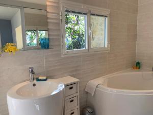 Kylpyhuone majoituspaikassa Villa Grand Baie