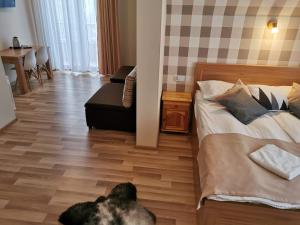 Posteľ alebo postele v izbe v ubytovaní Kłabuk