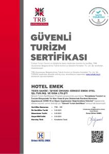 an advertisement for a new york state university at Sirkeci Emek Hotel in Istanbul