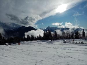 Mont Étape , F2, 42 m2, Calme, Vue Mt Blanc v zimě