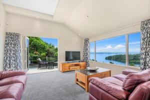 Zona d'estar a Acacia Waters - Lake Taupo