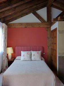 Postel nebo postele na pokoji v ubytování Hosteria del Arco
