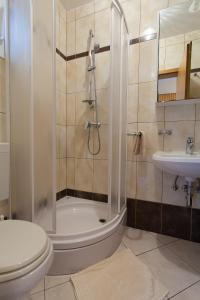 Koupelna v ubytování Apartments Nedeljka