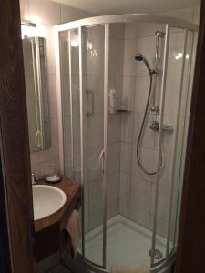 Koupelna v ubytování Hotel Neumayr