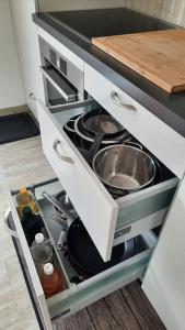 Kuchyň nebo kuchyňský kout v ubytování Guesthouse Petit Pré