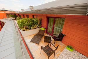 Balkón nebo terasa v ubytování Abacus Business & Wellness Hotel
