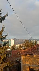 a view of a city from the roof of a building at Cozy room with a bathroom in Sarajevo