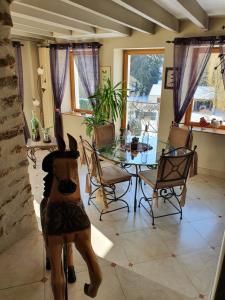 Χώρος καθιστικού στο La maison du Fargis