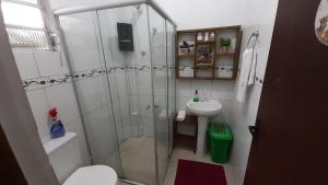 Koupelna v ubytování Loft conceito aberto - 4 pessoas