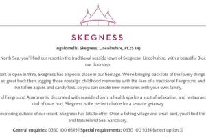 a screenshot of a page of a document with a star on it at Great Deals at The Grange, Ingoldmells in Skegness