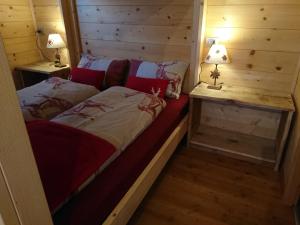Mini Chalet Walser客房内的一张或多张床位