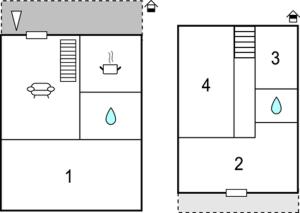 Půdorys ubytování Marica Apartman