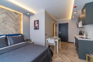 Kuchyň nebo kuchyňský kout v ubytování Meyde Boutique Suites