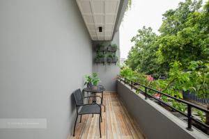 Balkón nebo terasa v ubytování Blok M Residence