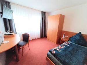TV a/nebo společenská místnost v ubytování BodenSEE Gästehaus Tettnang ALBERGO