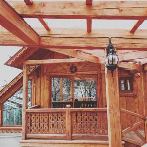 Balkón nebo terasa v ubytování Jermatun Guest House