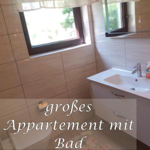 حمام في Appartement auf Rügen