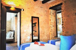 Posteľ alebo postele v izbe v ubytovaní Siamoformentera Villa Annabella