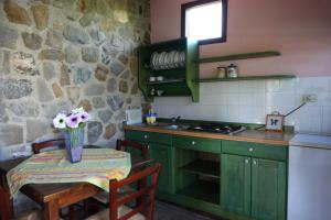 Η κουζίνα ή μικρή κουζίνα στο Agriturismo Il Pozzo