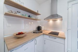 Kuchyň nebo kuchyňský kout v ubytování Camping Homes Grot