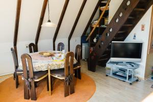 TV a/nebo společenská místnost v ubytování Haus 4-Jahreszeiten