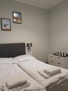 Posteľ alebo postele v izbe v ubytovaní Baltic Blue Apartamenty Pobierowo