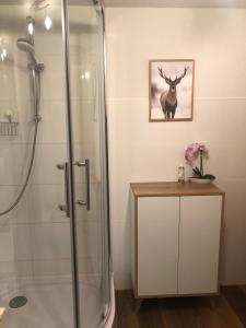 Ванная комната в Ferienhaus am Hahnenkopf
