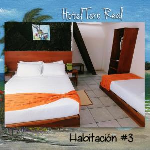 Voodi või voodid majutusasutuse HOSTAL TERO REAL toas