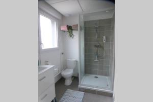 Bilik mandi di Studio Cosy neuf près de la mer,Balcon et Parking gratuit +12 gambar