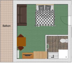 Plan piętra w obiekcie Eiblhof
