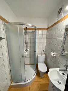 A bathroom at Dom Wczasowy Anna