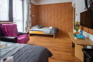 Televízia a/alebo spoločenská miestnosť v ubytovaní Apartamenty w Centrum - Zakopane