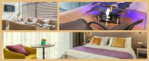 Ένα ή περισσότερα κρεβάτια σε δωμάτιο στο Hotel Mondo