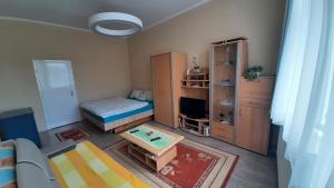 Posteľ alebo postele v izbe v ubytovaní Vár-Lak