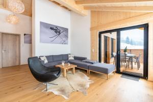 Posezení v ubytování Chalet Allgäublick