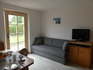 TV a/nebo společenská místnost v ubytování Ferienwohnung Max Fegg