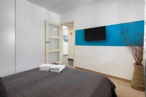 Posteľ alebo postele v izbe v ubytovaní Apartament Scandinavia