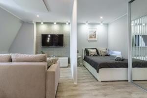 Posedenie v ubytovaní Nowoczesny apartament Gliwice - 200 metrów od rynku
