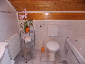 Koupelna v ubytování Apartments Smirnov