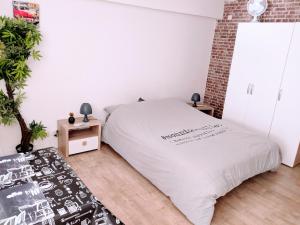 Ένα ή περισσότερα κρεβάτια σε δωμάτιο στο Studio équipé Hyper centre de Valence +14 φωτογραφίες