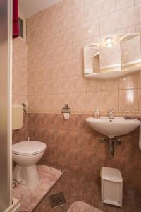 Koupelna v ubytování Rooms Anđela