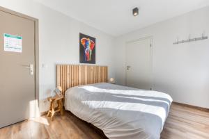 Krevet ili kreveti u jedinici u okviru objekta Gîte de la cascade