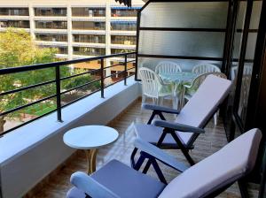 Balkón alebo terasa v ubytovaní Apartamento Porticada
