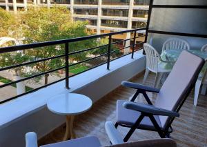 Balkón alebo terasa v ubytovaní Apartamento Porticada