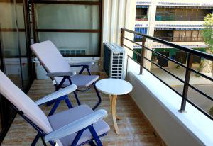 Balkón alebo terasa v ubytovaní Apartamento Porticada